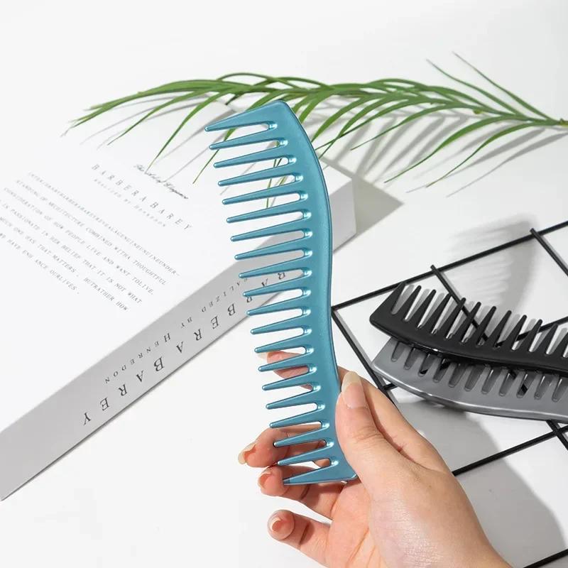 Wide Tooth Hairdressing Comb Resin Hair Brush Large Wide Tooth Comb Haircut Tools Salon Barber Combs Fashion Styling Accessories