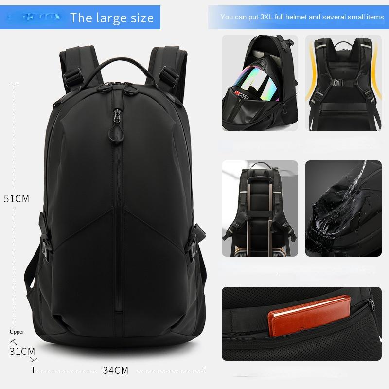 Riding Bag, Motorcycle Helmet Bag, Full Helmet Backpack, Motorcycle Bag, Waterproof Travel, Large Capacity Outdoor Computer Backpack