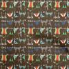 Cotton Flex Brown Fabric Beach Wear Sewing Material Print Fabric By The Yard 40 Inch