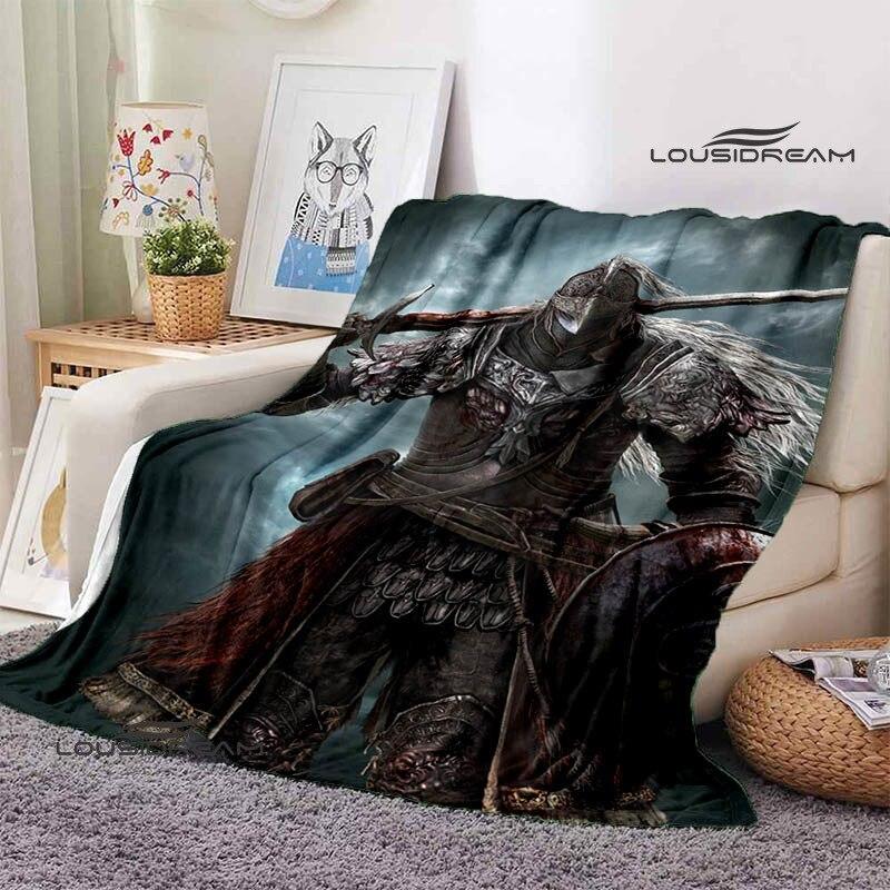 Elden Ring Game 3D Printed Blanket Children's Beautiful Warm Flannel Soft and Comfortable Home Travel Blanket Birthday Gift