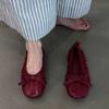 Retro Ballet Shoes Flat Shoes On One Foot Feminine Charm Shallow Opening Single Shoes