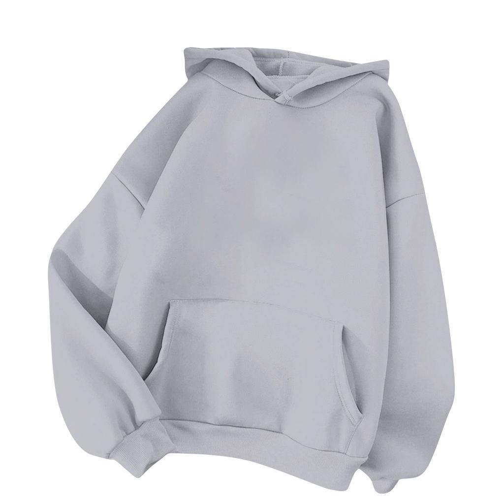 Women's Fashion Sports Pullover Hoodie Loose Padded Thickened Warm Casual Sweatshirt