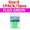5PCS/Pack Size S Magnum's Dragon Tail for Pike Musky Strearmer Fly Saltwater Fishing Bait Fish Fly Tying Material