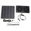 Solar Exhaust Fan Kit 15W Monocrystalline Silicon Solar Panel Exhaust Intake Cooling Ventilation