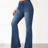 Vintage Jeans Women's Spring New Elastic Slim Micro Flare Trousers Trousers Women