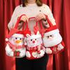 Cartoon Christmas Gift Bag Handheld Xmas Candy Bag New Christmas Eve Apple Bag  Xmas Ornaments