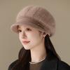 Women Autumn and Winter New Models In The Elderly Rabbit Fur Warm Knitted Cap Outdoor Riding Cold Hat