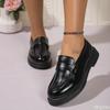 Spring Autumn New Black Women's Shoes Comfortable Soft Soled Non Slip Shoes Lightweight Casual Shallow Mouth Black Flat Shoes