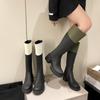 Thigh High Boots Women Fashion Platform Shoes Designer Long Chelsea Boots Ladies Comfort Walking Party Shoes Knee High Boots