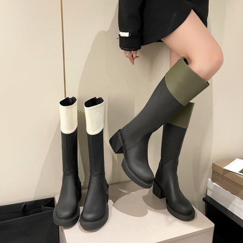 Thigh High Boots Women Fashion Platform Shoes Designer Long Chelsea Boots Ladies Comfort Walking Party Shoes Knee High Boots