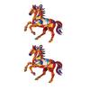 Christmas Horse Ornaments 2D Acrylic Colorful Horse Ornament for Christmas Tree Equestrian Gifts for Women Horse Lovers