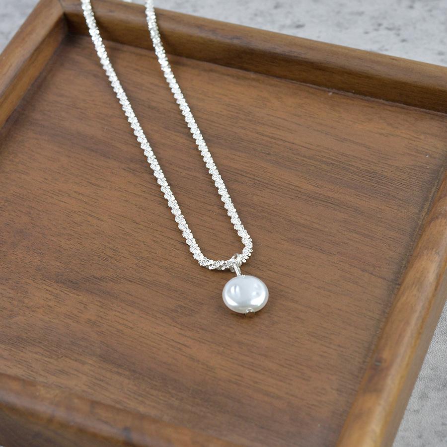 1 Pc Pearl Pendant Necklace, Minimalist Light Luxury Style Necklace, Suitable for Daily Wear