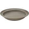Staub Line Deep Plate 24cm Gray Made In Pasta Dish Large Plate Ceramic Pottery Microwave Safe Japanese Boussole Line Ceramic Deep Plate "Boussole