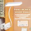 360° Flexible Table Lamp With Clip Stepless Dimming Led Desk Lamp Rechargeable Bedside Night Light For Study Reading Office Work