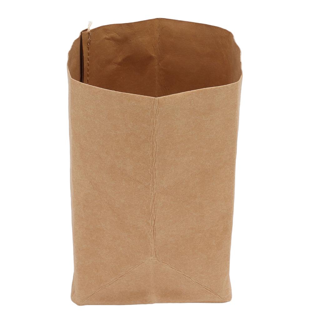 Washed Kraft Paper Bag Waterproof Flowerpot Food Storage Bag for Holding Food Fruits Vegetables