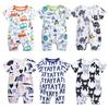Newborn Baby Bodysuit Summer Short Sleeve Pattern Cotton Romper Jumpsuit Toddler Twins Baby Clothes