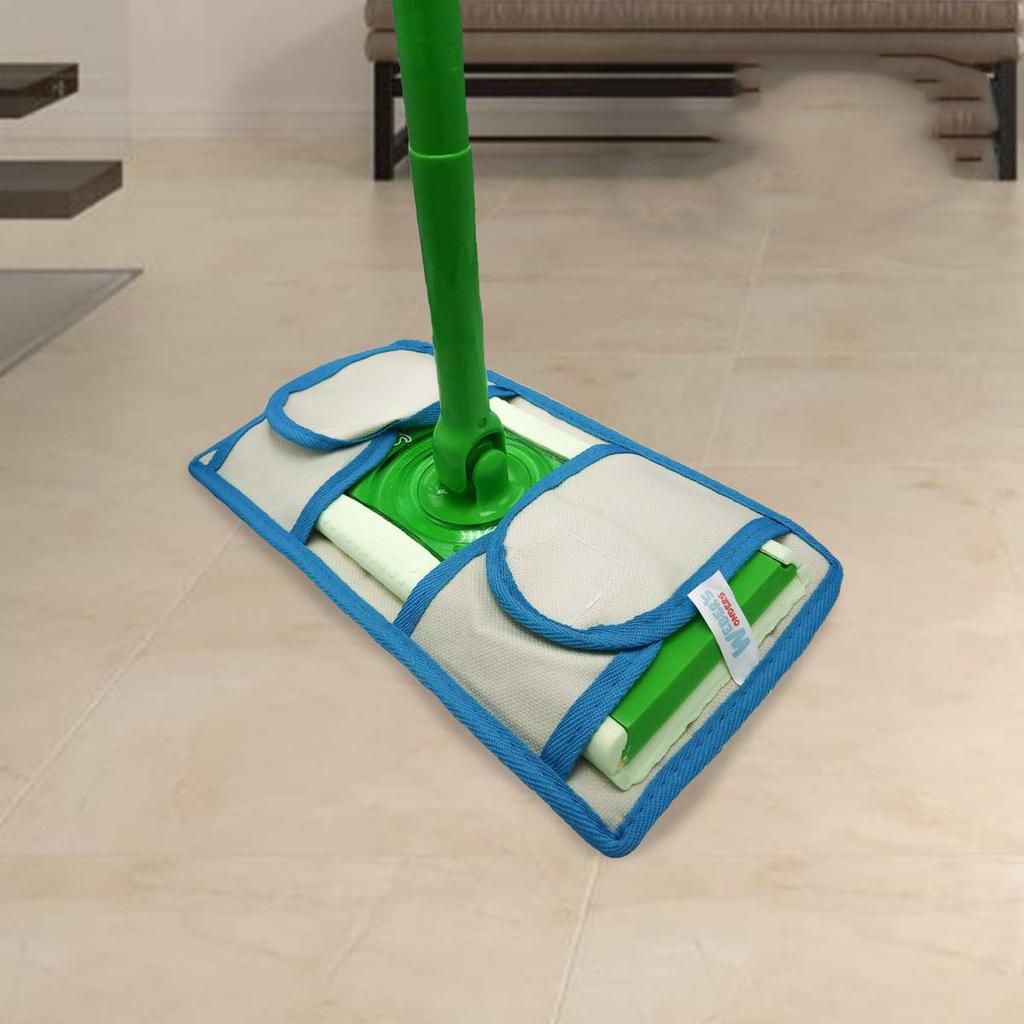 [Reusable Microfibre Mop] 1/2/4pcs Durable Reusable Microfibre Mop Pad | Machine Washable Flat Mop Pad | Compatible Dry Mop Pad