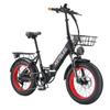 KETELES KS9 City Electric Bike 1000W, 48V 18Ah, Hydraulic Disc Brake, Shimano 7-Speed, Twist Throttle, 20"x4.0" Fat Tyre Folding E-Bike
