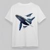 Women's Plus Size Fashion Classic T-Shirt Realistic Whale Family Graphic Tee USA