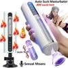 Male Electric Masturbator Sucking Male Masturbator Heating Masturbation Cup Larger Size Hands Free Ass 6 Vibrating Modes 6 Sexy Voice Sex Toys