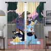 Kitchen Curtains for Living Room Curtain B-BlueyS Shades Anti-mosquito Curtains 2 Pieces Partition Blinds Halloween Decoration