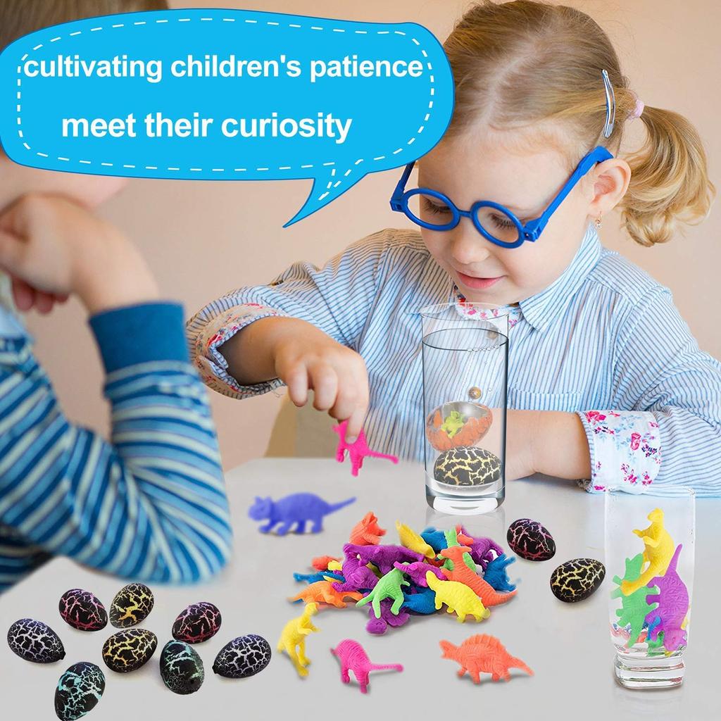 12pcs Funny Growing Dinosaur Eggs Hatching Dinosaur Add Water Growing