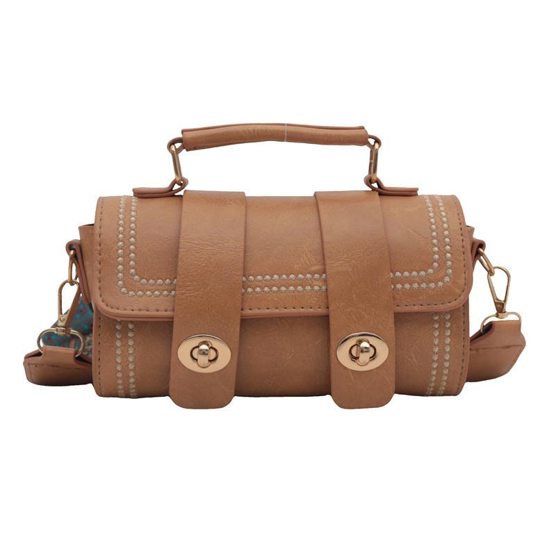 Color Single Solid Shoulder Crossbody Square Bag Handbag Women Gift Fashion