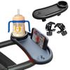 3 In 1 Baby Stroller Dinner Table Tray Phone Stand Plate Accessories Supplies for Toddler Infant Girl Boy Milk Bottle Cup