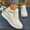 Women's Lightweight Wedge Sneakers Thick Sole Breathable Running Sports Shoes Woman Plus Size Fashion Lace Up Platform Sneakers