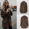 Women Winter Faux Fur Coats Vintage Leopard Female Loose Warm Coats Casual Street Lady Animal Print Thick Outwears