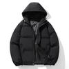 Winter Parkas New Men Solid Color Couple Hooded Stand Up Collar Warm Cotton Padded Jacket Men Winter Harajuku Trendy Coat