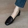 Loafers Soft-soled Mother Middle-aged Work Shoes Leather Shoes Casual 2025 Spring New Doudou Women's Shoes Shallow Single Shoes