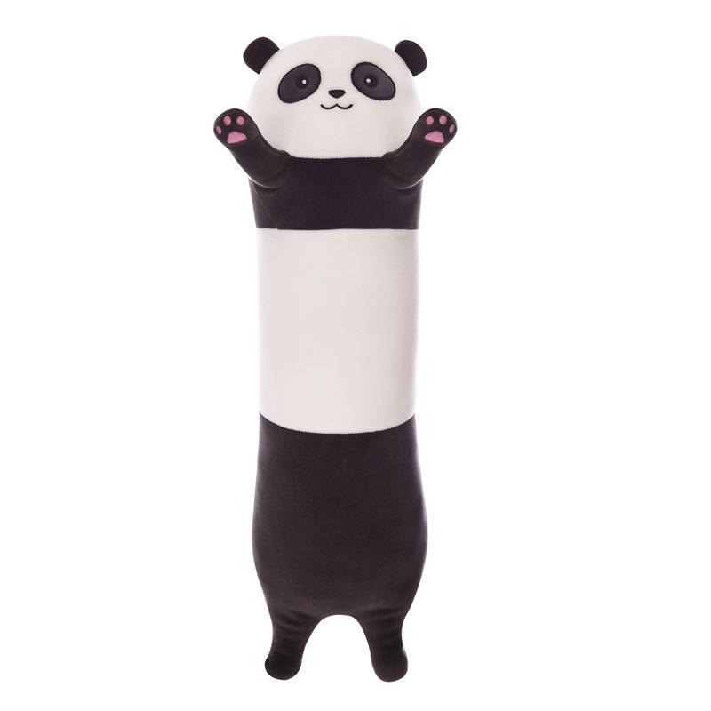Panda Throw Pillow Long Panda Bear Doll Plush Toy Doll Cute Girl Bed To Accompany You To Sleep Lazy Super Soft