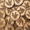 Rosemary Pattern Self-Adhesive Wax Seal Stickers for Gifts Wedding Invitation Envelope Sealing