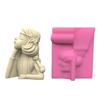 Backpack Girl Gypsum Flower  Silicone Mold Epoxy Resin Casting Mold Succulent Vase Cement Mold Pen Holder Mold