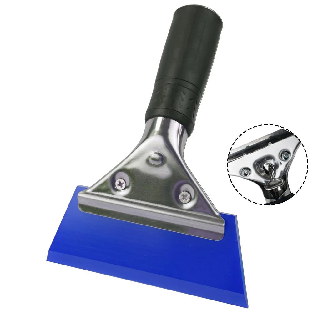 Rubber Scraper Blade Shovel Handle Window Tint Glass Wash Cleaning Tool Carbon Film Wrapping Car Squeegee Car Winter Accessories