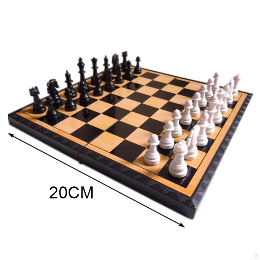 7.87 Inch International Chess, Folded Chess Board, Pawn, Set