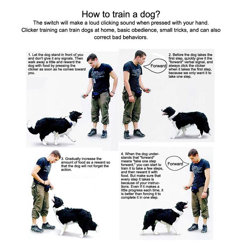 Dog Training Whistle Clicker Wrist Strap Dogs Training Tools Portable Dog Clicker Toys Pet Training Clicker Pet Supplies