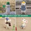 Non-Finished Poked Needle Kit Wool Kits Gift Mouse Wool Felting Mouse Ornament Felt Toy Doll