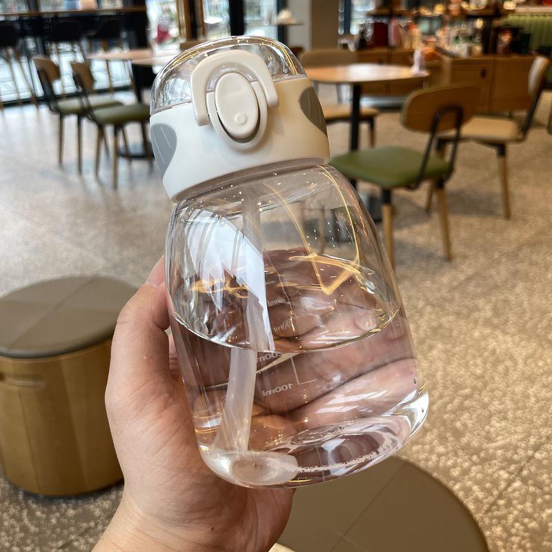 Portable Summer Water Cup with Straw for Women and Children: Cute Design for Students, Pregnant Women, and Adults