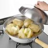 Wahei Freiz Frying Pan Transforms Into a Steamer Steaming Stand Cover for Stainless Steel Made In Japan & 24~26cm ME-7195