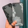 Simple Black And White Lace Pattern Soft Silicone Phone Case for iPhone Samsung Huawei Xiaomi