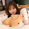 Cute Cute Pet Lying Down Cat Throw Pillow Plush Toy Striped Tabby Orange Tabby Cat Doll Girl Soothing Rag Doll