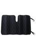 Meltec Car Front Quilted Shade Medium X Black Sunshade, DX, Reversible, Size, Approx. 1300(W) 700(H)mm, 3-Layer Construction, Deodorizing,