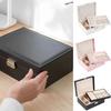 Double Layer Jewelry Organizer Subzone Jewelry Storage Box Dustproof Jewelry Display Holder Gift