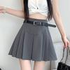 Korean Summer Pleated Mini Skirt Kawaii High Waist Slim Fit Short A-line Skirts Japanese Kawaii Streetwear