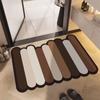 Simple Solid Color Wear Resistant Diatom Mud Floor Mats for Bathroom and Bathroom Water Absorption  Anti Slip  Quickdrying Washable Door Mats