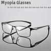 Fashion TR90 Myopia Eyeglasses Vintage Men Business Half Frame Near&Far Sight Comfortable Eyewear Diopter 0 To +4.0