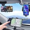 Magnetic Car Phone Holder Car Navigation Any Angle Bend And Rotate Wireless Charging