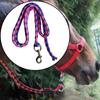 Horse Lead Rope Braided Swivel Buckle Leading with Snap Hook Equestrian
